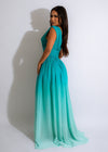 Beautiful long green maxi dress perfect for making a statement