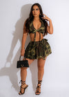 That's Hilarious Camo Skirt Set