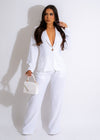 Hope You Love Linen Blazer White