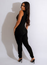 Distant Lover Mesh Sequin Jumpsuit