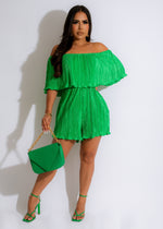 To Say I Love You Romper Green
