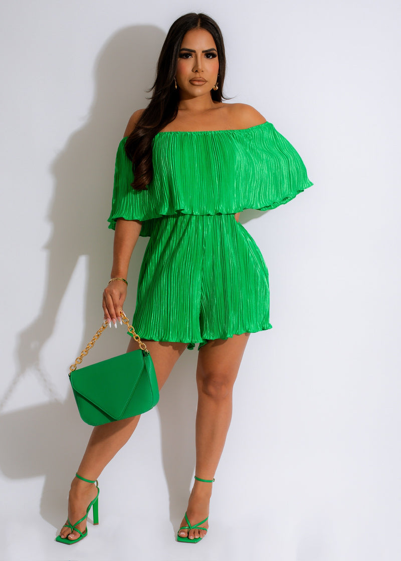 To Say I Love You Romper Green