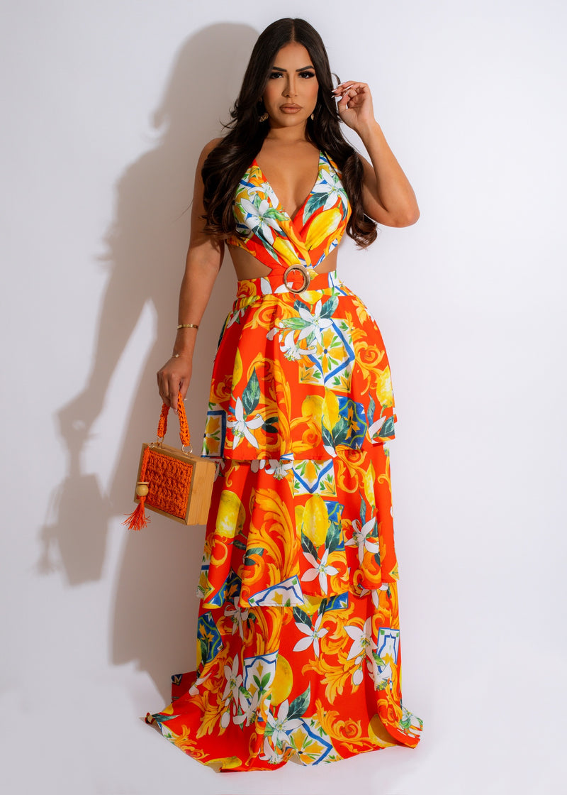 Next Vacation Maxi Dress Red