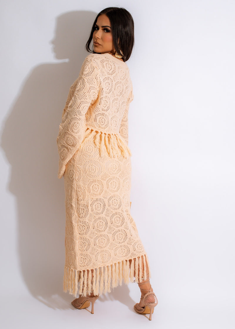 Attention On Me Crochet Skirt Set