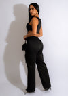 Get Even Cargo Jumpsuit Black