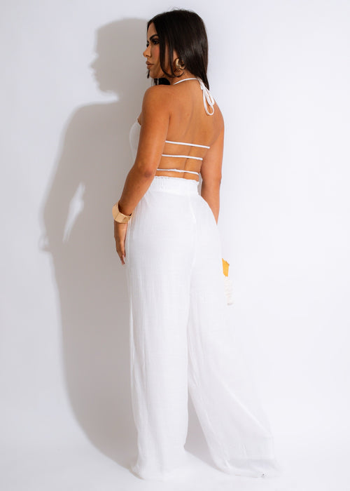 Your Precious One Jumpsuit White