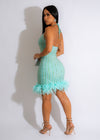 Beverly Babe Diamond Mini Dress Green