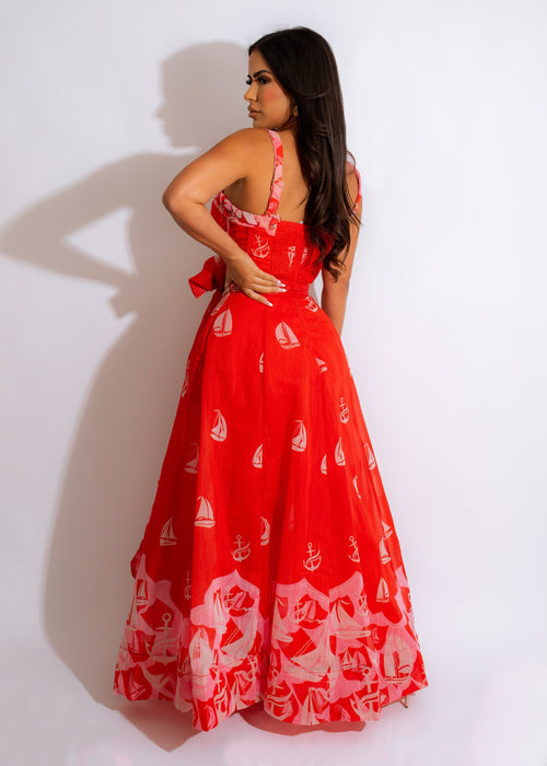 See The Day Maxi Dress Red
