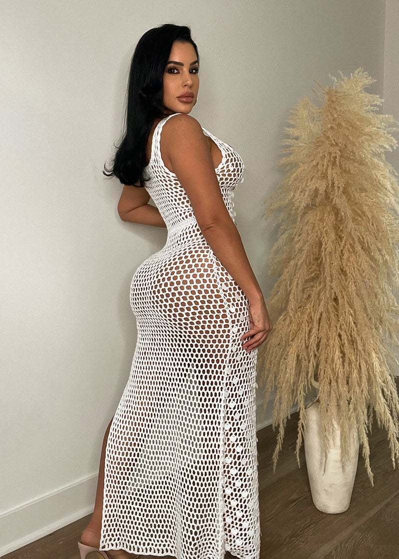 Float With Me Cover Up White
