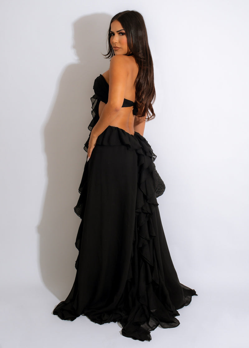 High Love Maxi Dress Black