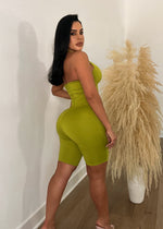 Take My Advice Romper Green