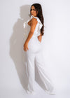 Not Your Baby Jumpsuit White