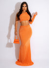 Need The Truth Skirt Set Orange