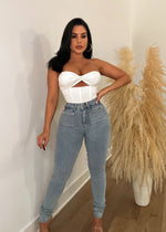 My Inspiration Bustier Top White