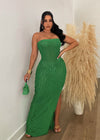 The Best Of Me Mesh Maxi Dress Green