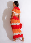 Just My Type  Crochet Skirt Set Red