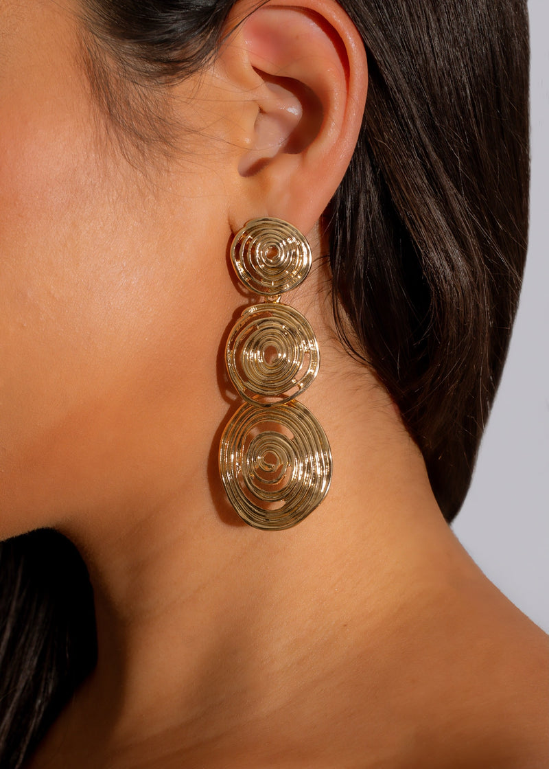 Date Night Downtown Earrings Gold