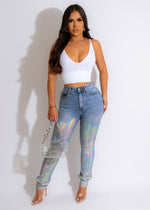 New Interaction Holographic Jeans