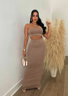 Midnight Train Skirt Set Nude