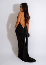 Big City Big Dreams Ruched Maxi Dress Black