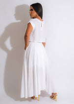 See You Again Skirt Set White