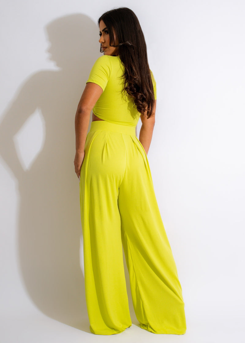 Living The Best Life Legging Set Lime Green