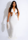 Beautiful Malibu Crochet Maxi Dress in White, perfect for summer beach days