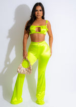 Dance Again Satin Pant Set