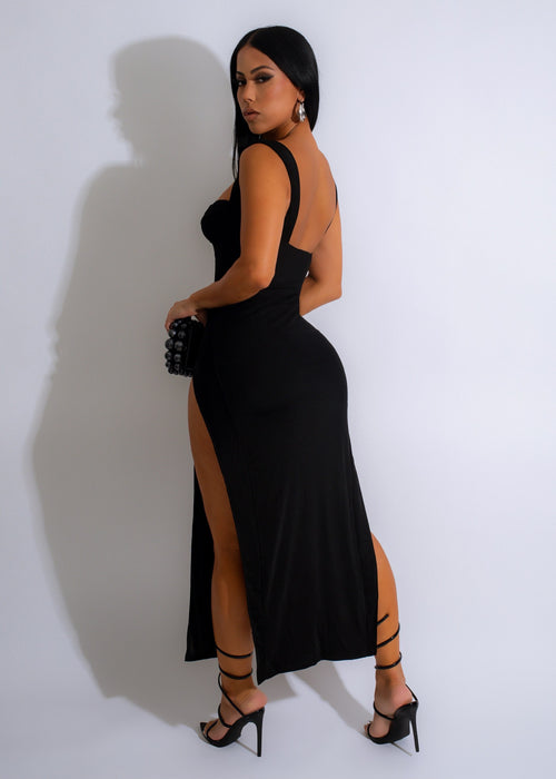Ordinary Love Midi Dress Black