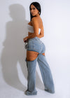 Start The Game Cut Out Denim Jean