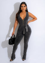 See You Later Jumpsuit Grey