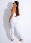 Acting Nice Ruched Legging Set White