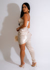 Can't Help Myself Satin Jumpsuit Nude