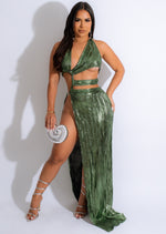 Night Of Fun Metallic Maxi Dress