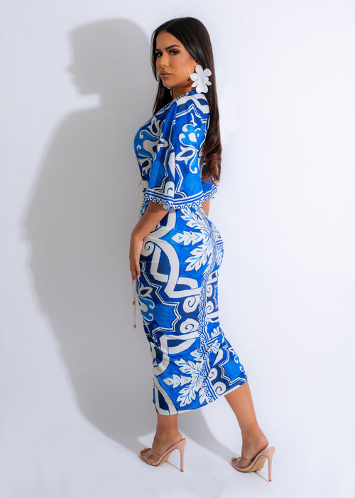 Meant To Last Ruched Midi Dress