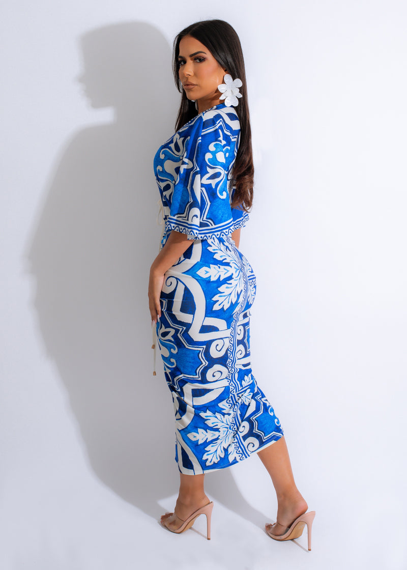 Meant To Last Ruched Midi Dress