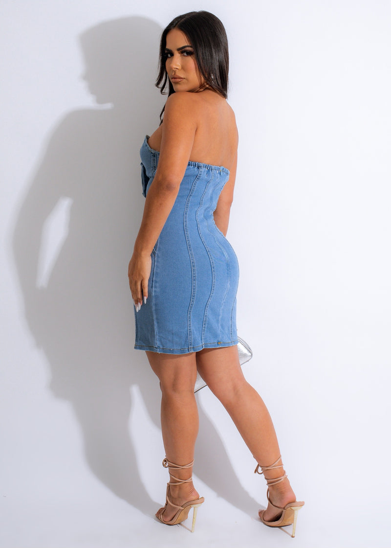 Summer Afternoon Denim Mini Dress