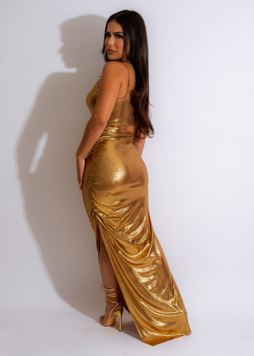 Dance Under The Stars Metallic Maxi Dress