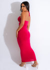 Once In A Million Ruched Maxi Dress Pink