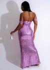 All My Beauty Sequin Maxi Dress Purple