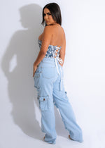 Sightseeing Tour Corset Blue