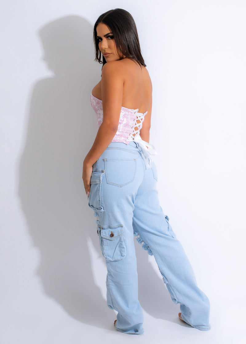 Sightseeing Tour Corset Pink