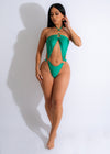 I'm Pure Poison Swimsuit Green featuring a flattering, high-coverage design