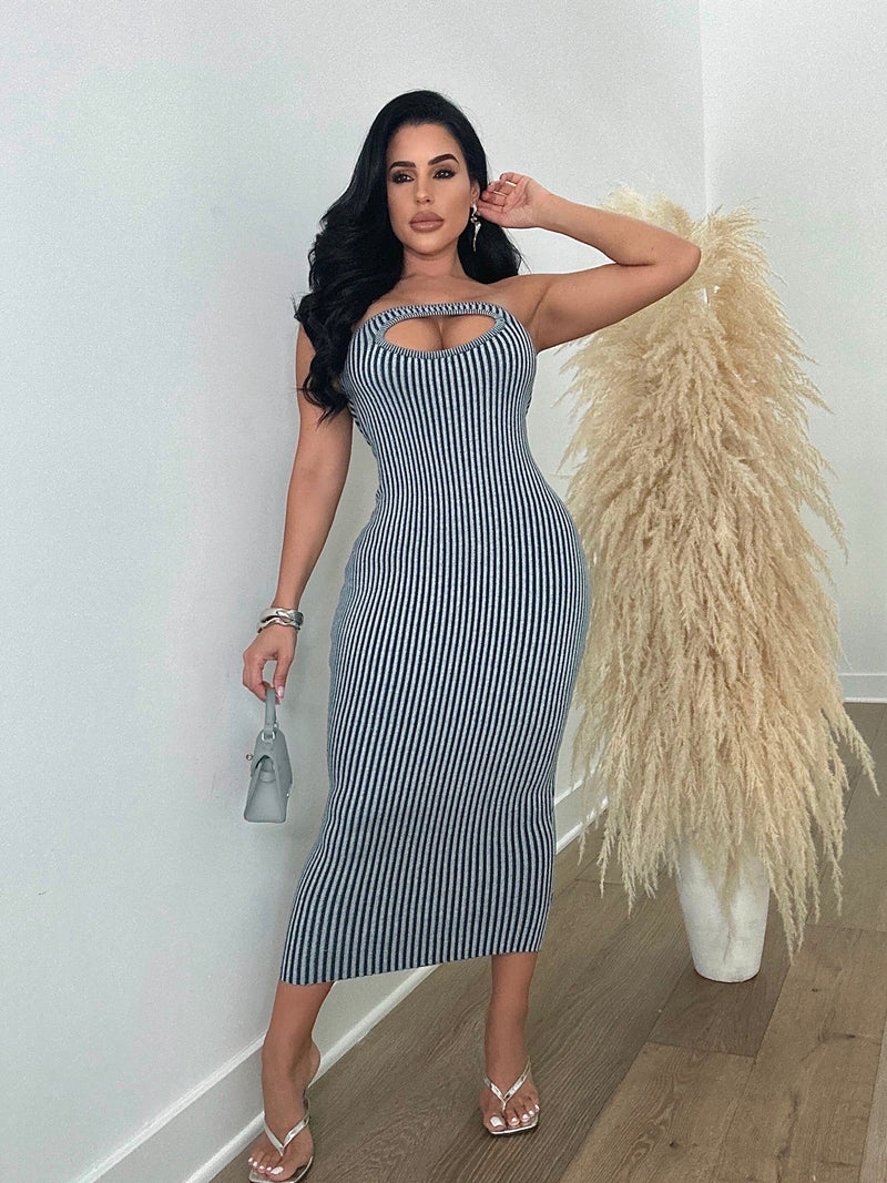 What A Girl Wants Sweater Midi Dress