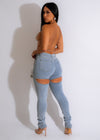 I Am Poisonous Rhinestones Denim Jeans