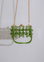 Glam Night Rhinestone Handbag Green
