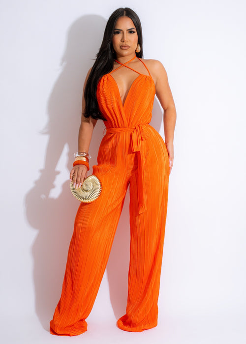 Saving All My Love Jumpsuit Orange