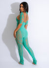 Destiny Distressed Jumpsuit Green