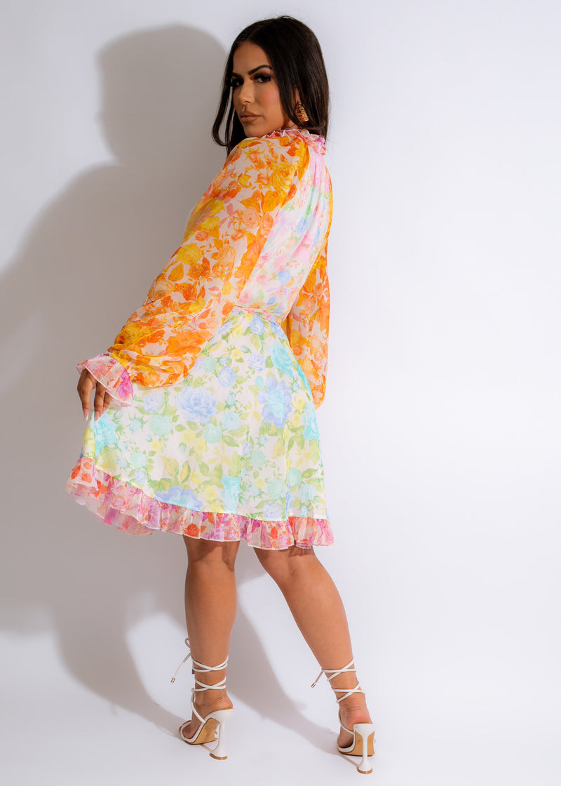 Life Is A Flower Mini Dress