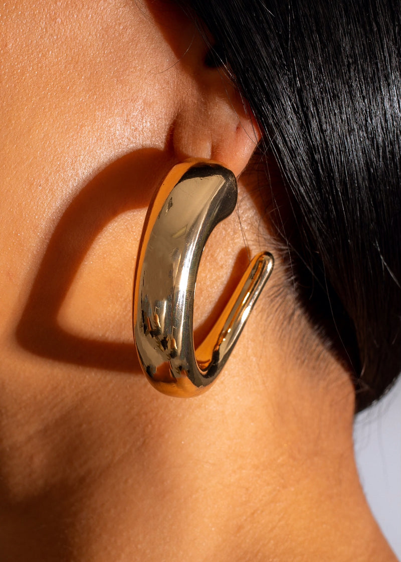 Going Out Earrings Gold